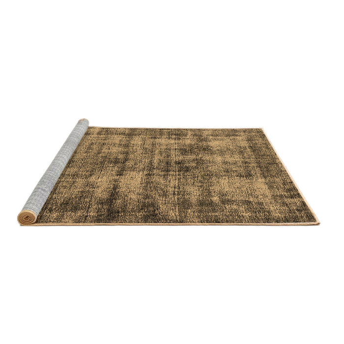 Sideview of Machine Washable Oriental Brown Industrial Rug, wshurb2191brn