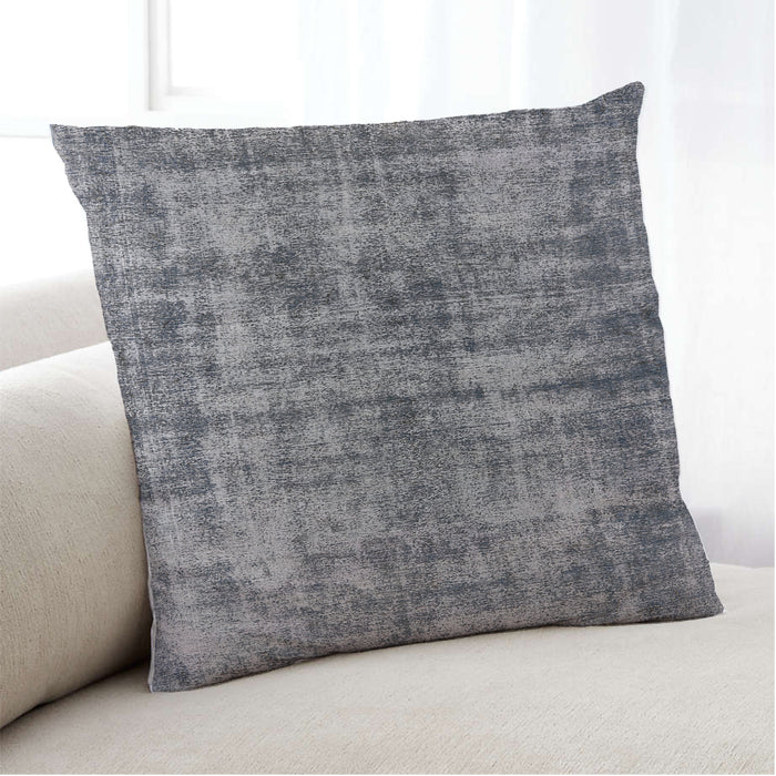 Lifestyle Image of Mid-Century Modern Urban Square Dark Gray Throw Pillow, 18 inch by 18 inch, pwurb2191