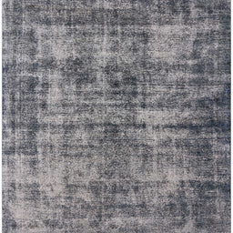 Square Mid-Century Modern Dark Gray Oriental Rug, urb2191