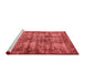 Industrial Red Washable Rugs