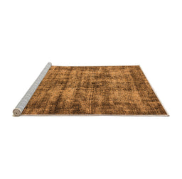 Sideview of Machine Washable Oriental Orange Industrial Area Rugs, wshurb2191org