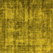 Square Oriental Yellow Industrial Rug, urb2191yw