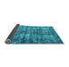 Sideview of Oriental Light Blue Industrial Rug, urb2191lblu