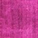 Square Oriental Pink Industrial Rug, urb2192pnk