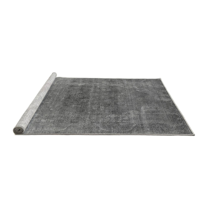 Sideview of Machine Washable Oriental Gray Industrial Rug, wshurb2192gry