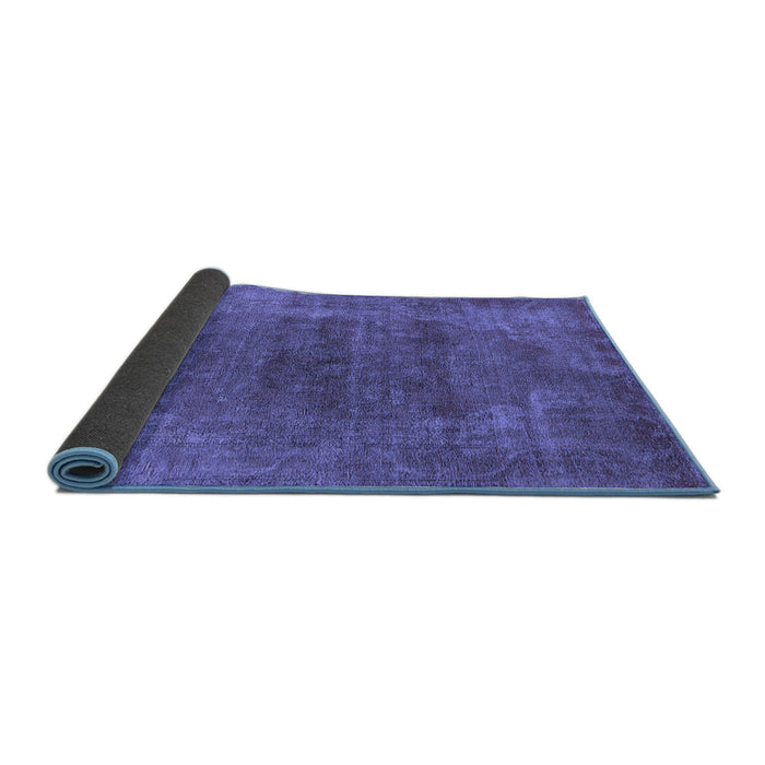 Sideview of Oriental Blue Industrial Rug, urb2192blu