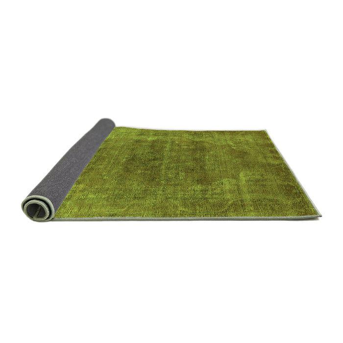 Sideview of Oriental Green Industrial Rug, urb2192grn
