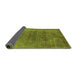 Sideview of Oriental Green Industrial Rug, urb2192grn