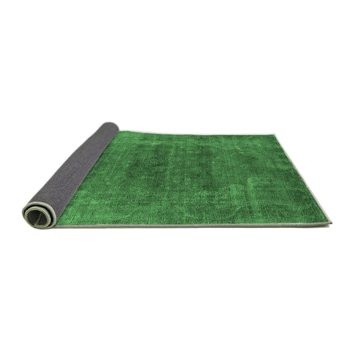 Sideview of Oriental Emerald Green Industrial Rug, urb2192emgrn