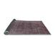 Sideview of Oriental Light Blue Industrial Rug, urb2192lblu