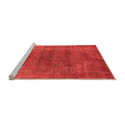 Sideview of Machine Washable Oriental Orange Industrial Area Rugs, wshurb2192org