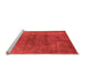 Sideview of Machine Washable Oriental Orange Industrial Area Rugs, wshurb2192org