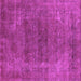 Square Machine Washable Oriental Purple Industrial Area Rugs, wshurb2192pur