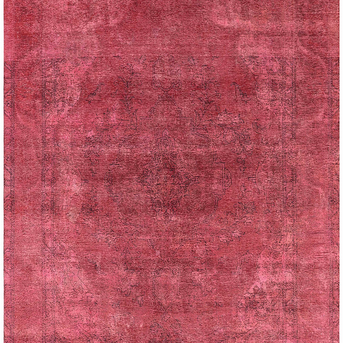 Machine Washable Industrial Modern Red Rug, wshurb2192