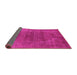 Sideview of Oriental Pink Industrial Rug, urb2192pnk