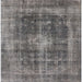 Square Mid-Century Modern Gray Oriental Rug, urb2193