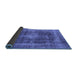 Sideview of Oriental Blue Industrial Rug, urb2193blu