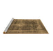 Sideview of Machine Washable Oriental Brown Industrial Rug, wshurb2193brn