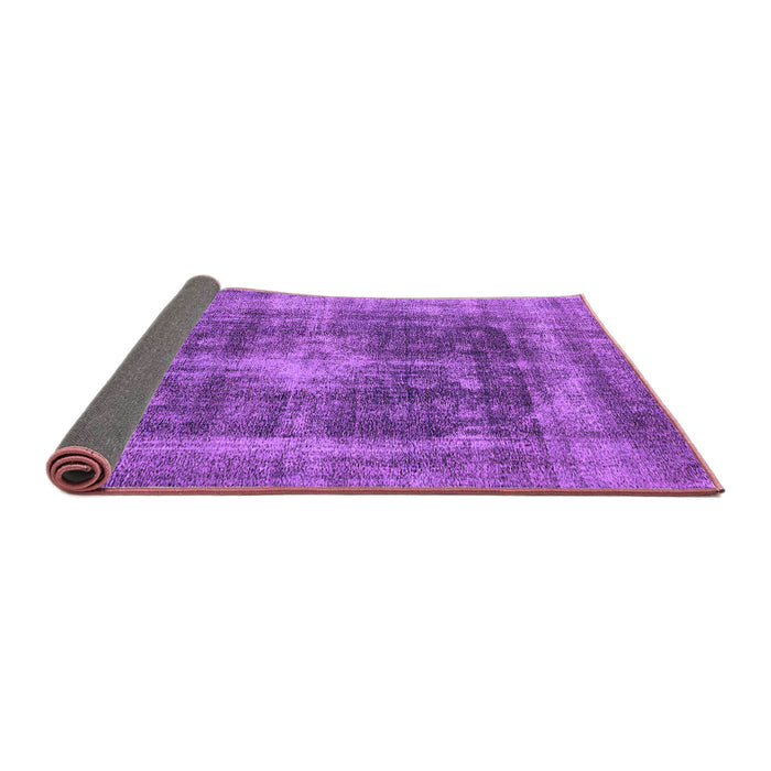 Sideview of Oriental Purple Industrial Rug, urb2193pur