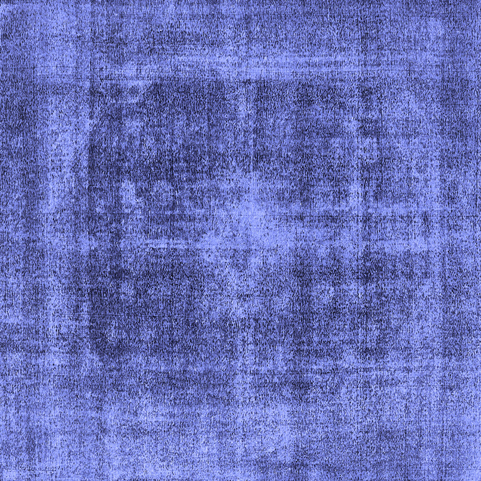 Square Machine Washable Oriental Blue Industrial Rug, wshurb2193blu