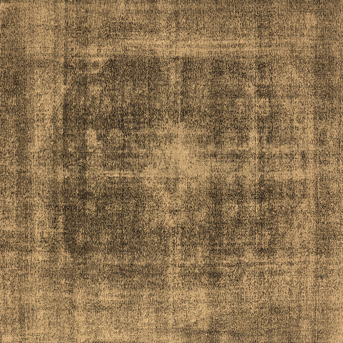 Square Machine Washable Oriental Brown Industrial Rug, wshurb2193brn