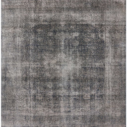 Square Machine Washable Industrial Modern Gray Rug, wshurb2193
