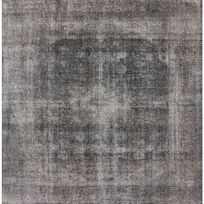 Square Machine Washable Industrial Modern Gray Rug, wshurb2193