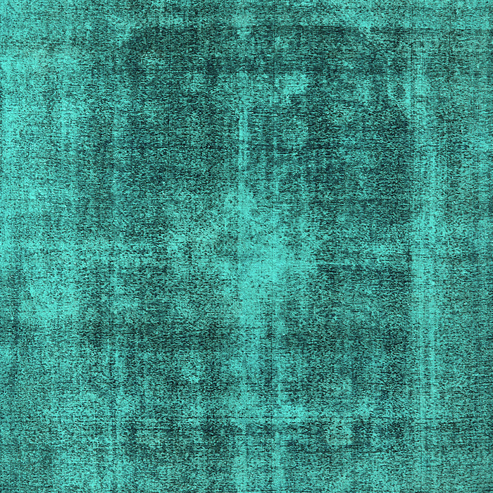 Machine Washable Oriental Turquoise Industrial Area Rugs, wshurb2193turq
