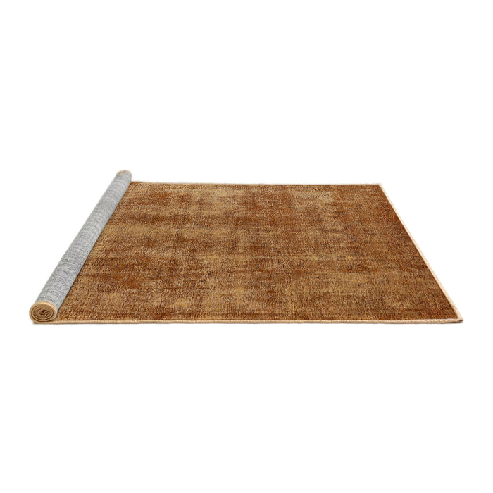 Sideview of Machine Washable Industrial Modern Mahogany Brown Rug, wshurb2194