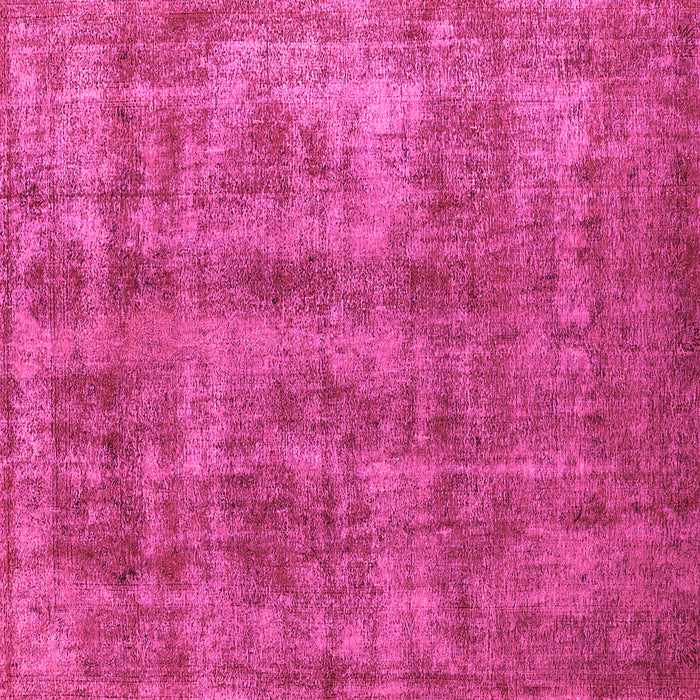 Square Machine Washable Oriental Pink Industrial Rug, wshurb2194pnk