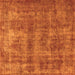 Square Oriental Orange Industrial Rug, urb2194org