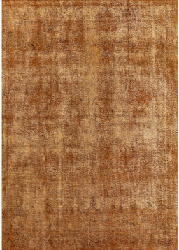 Mid-Century Modern Mahogany Brown Oriental Rug, urb2194