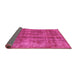 Sideview of Oriental Pink Industrial Rug, urb2194pnk