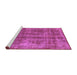 Sideview of Machine Washable Oriental Purple Industrial Area Rugs, wshurb2194pur