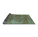 Sideview of Oriental Light Blue Industrial Rug, urb2194lblu