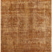 Square Mid-Century Modern Mahogany Brown Oriental Rug, urb2194