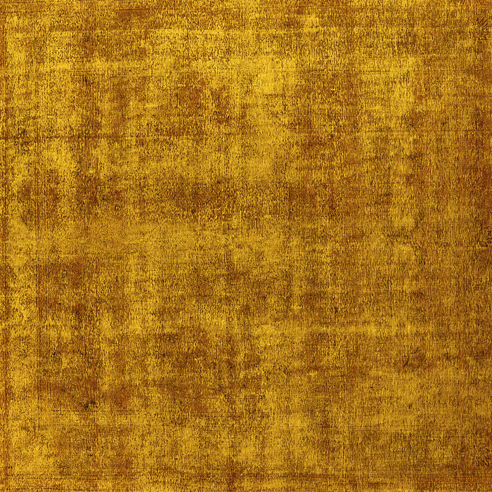 Square Oriental Yellow Industrial Rug, urb2194yw