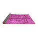 Sideview of Oriental Purple Industrial Rug, urb2194pur