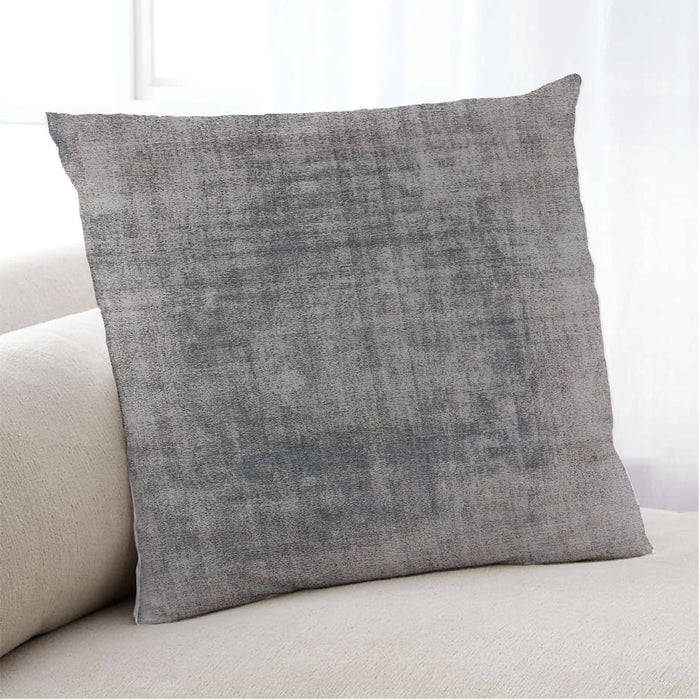 Lifestyle Image of Mid-Century Modern Urban Square Cloudy Gray Throw Pillow, 18 inch by 18 inch, pwurb2195