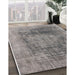 Machine Washable Industrial Modern Cloudy Gray Rug in a Family Room, wshurb2195