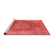 Industrial Red Washable Rugs