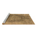 Sideview of Machine Washable Oriental Brown Industrial Rug, wshurb2195brn