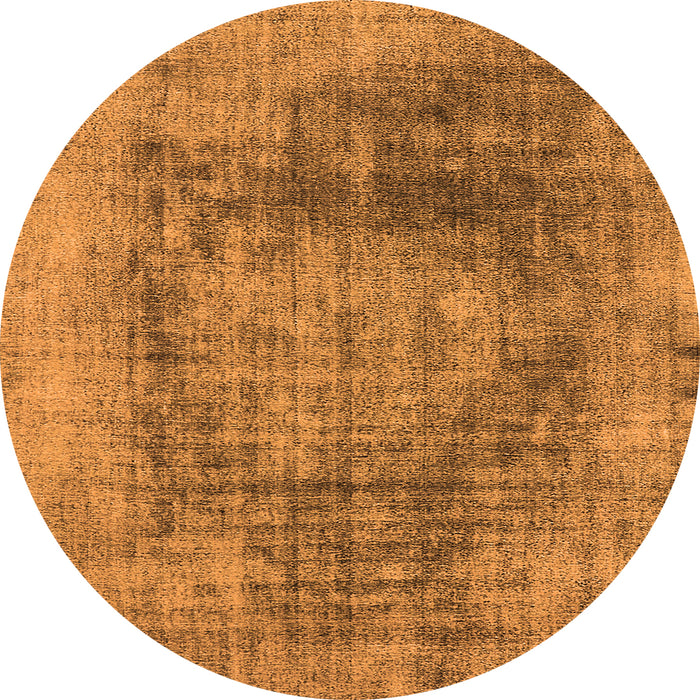 Round Oriental Orange Industrial Rug, urb2195org