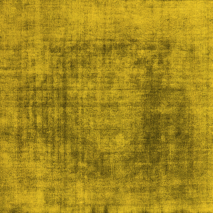 Square Machine Washable Oriental Yellow Industrial Rug, wshurb2195yw