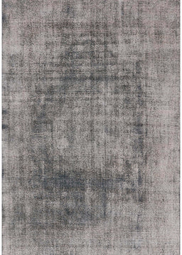 Mid-Century Modern Cloudy Gray Oriental Rug, urb2195