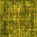 Square Oriental Yellow Industrial Rug, urb2197yw