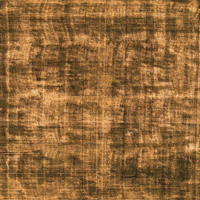 Square Machine Washable Oriental Orange Industrial Area Rugs, wshurb2197org