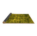 Sideview of Oriental Yellow Industrial Rug, urb2197yw