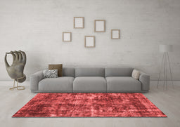 Industrial Red Washable Rugs