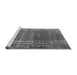 Sideview of Machine Washable Oriental Gray Industrial Rug, wshurb2198gry